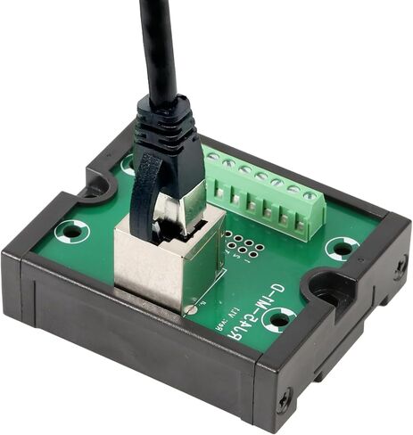 RJ45 8P8C DIN Rail Mount Ethernet Connector Distribution Breakout Board, 1Way RJ45 Vertical Jack Terminal Block Connector in Saudi Arabia