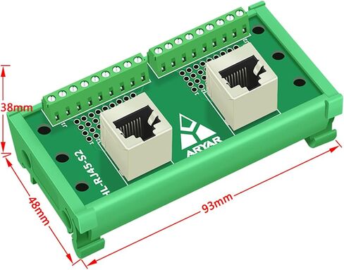 RJ45 8P8C DIN السكك الحديدية جبل موصل إيثرنت توزيع لوحة القطع ، 1Way RJ45 مقبس عمودي موصل كتلة المحطة in Kuwait