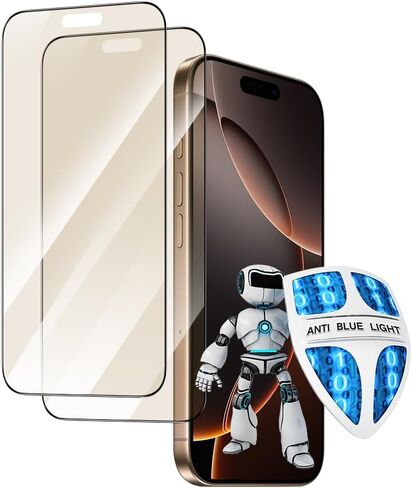 PERFECTSIGHT 2 واقي شاشة مضاد للضوء الأزرق لهاتف iPhone 16 Pro Max 2024 6.9 بوصة، 6X أقوى HD أزرق شفاف يحجب الضوء الأزرق - حماية العين ضد تعب العين وجفاف العين in Saudi Arabia