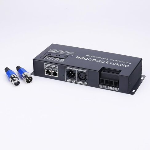 JOYLIT DMX512 LED فك تحكم 4 قنوات 4X4A 192 واط شاشة ديجيتال تيار مستمر 12 فولت-24 فولت ل RGBW 5050 3528 LED قطاع ضوء in Saudi Arabia