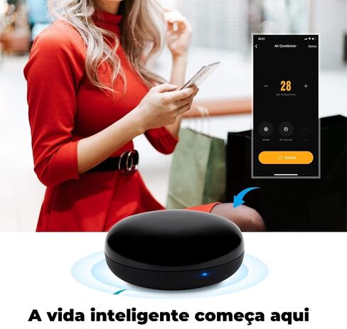 WiFi Smart IR Remote Controller Smart Home, All in One IR Blaster Control, Infrared Universal Remote for TV DVD AC AUD STB SAT, Smart Devices That Work with Alexa & Google Assistant, No Hub Required in Saudi Arabia