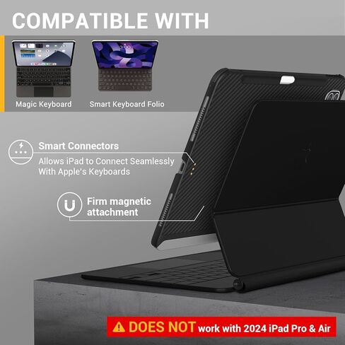 حافظة MAGEASY CITICOVER لجهاز iPad Pro 11 بوصة مع حامل أقلام - متوافقة مع لوحة المفاتيح السحرية، وألياف الأراميد الممتازة، تناسب 2018-2022 iPad Pro 11 بوصة (الجيل الأول إلى الرابع)/ 2020-2022 iPad Air 10.9 بوصة (الجيل الرابع إلى الخامس) in Kuwait