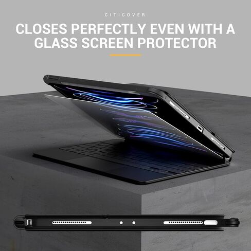 حافظة MAGEASY CITICOVER لجهاز iPad Pro 11 بوصة مع حامل أقلام - متوافقة مع لوحة المفاتيح السحرية، وألياف الأراميد الممتازة، تناسب 2018-2022 iPad Pro 11 بوصة (الجيل الأول إلى الرابع)/ 2020-2022 iPad Air 10.9 بوصة (الجيل الرابع إلى الخامس) in Kuwait