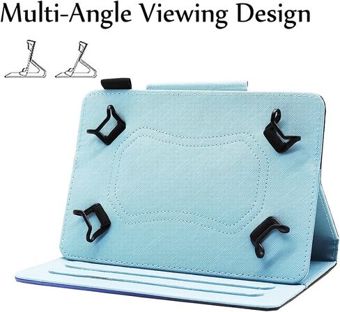 Universal 7 8 Inch Android Tablet Case, Nannxiebky Multi-Angle Viewing Stand PU Leather Wallet Tablet Case Cover for 7 8 Inch and More 7" - 8.5" Tablet, Forest in Saudi Arabia