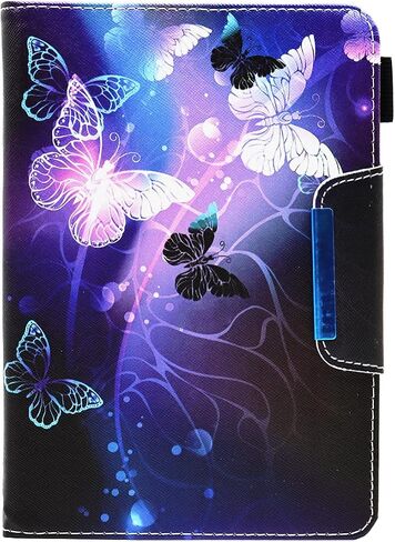 Universal 7 8 Inch Android Tablet Case, Nannxiebky Multi-Angle Viewing Stand PU Leather Wallet Tablet Case Cover for 7 8 Inch and More 7" - 8.5" Tablet, Forest in Saudi Arabia