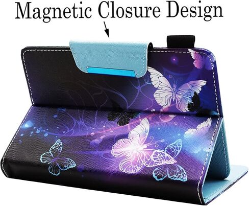 Universal 7 8 Inch Android Tablet Case, Nannxiebky Multi-Angle Viewing Stand PU Leather Wallet Tablet Case Cover for 7 8 Inch and More 7" - 8.5" Tablet, Forest in Saudi Arabia