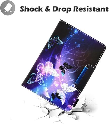 Universal 7 8 Inch Android Tablet Case, Nannxiebky Multi-Angle Viewing Stand PU Leather Wallet Tablet Case Cover for 7 8 Inch and More 7" - 8.5" Tablet, Forest in Saudi Arabia