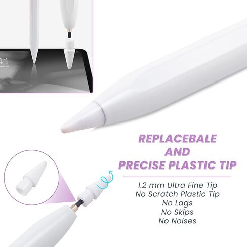 iPad Air Pencil 2024 - Stylus Pen for iPad Air M2 11" 13", iPad 10th 9th Generation, iPad Air 5th 4th Generation - Magnetic and Palm Rejection iPad Air Pen Fast Charging, Black in Kuwait