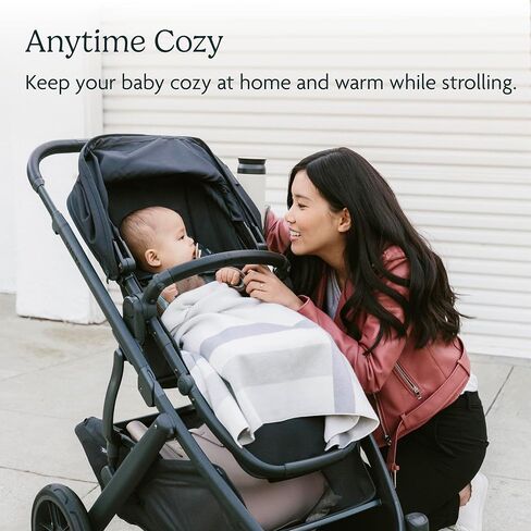 UPPAbaby Knit Blanket/Soft and Comfortable/Machine Washable/Perfect for Gifting/Grey (Grey Plaid) in Saudi Arabia