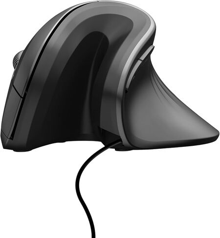 Wireless Mouse, 2.4G Rechargeable Ergonomic Cordless Mouse with 3 Adjustable DPI for Computer, Laptop, Desktop, PC, MacBook, Notebook, Black in Saudi Arabia
