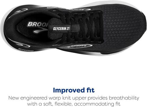 Brooks Women’s Glycerin 21 Neutral Running Shoe - Oyster/Black/Orchid Bouquet - 9 Medium in Saudi Arabia