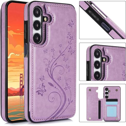 حافظة هاتف Asuwish لهاتف Samsung Galaxy A25 5G مع واقي شاشة من الزجاج المقسى وحامل بطاقات وغطاء محفظة وحامل وإكسسوارات خلوية من الجلد Glaxay A 25 25A SM-A256U A256E حافظات للنساء والرجال باللون الأسود in Saudi Arabia