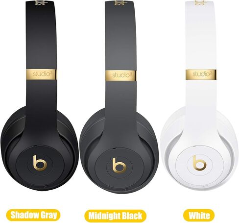 Studio 3 Hinge Replacement Parts Metal Folding Original Hinges Headband Connector Clip Pin Cover Accessories Repair Kit Compatible with Beats Studio3 Wireless Over-Ear Headphones (Gold) in Saudi Arabia