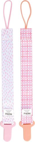 Nuby Infant's 2-Pack Pacifinder Pacifier Clips (Grey/Aqua) in Saudi Arabia