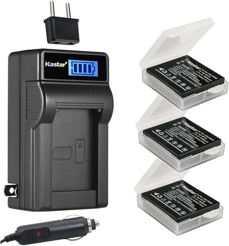 Kastar 4-Pack LB080 Battery and LCD AC Charger Compatible with Kodak LB-080 Battery, Kodak PIXPRO SP1, PIXPRO SP1 HD, PIXPRO SP360, PIXPRO SP360 4K, PlaySport Zx5, SP1-YL3, PIXPRO ORBIT360 4K Camera in Saudi Arabia