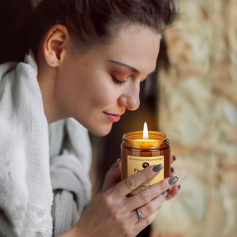 مجموعة شموع معطرة بالفانيليا من فيسيووركس، عبوة من قطعتين، شمعة معطرة للمنزل، إزالة الروائح، تخفيف التوتر، 15 أونصة، شموع تدوم 110 ساعة، مجموعة هدايا شمعة الصويا للنساء in Saudi Arabia