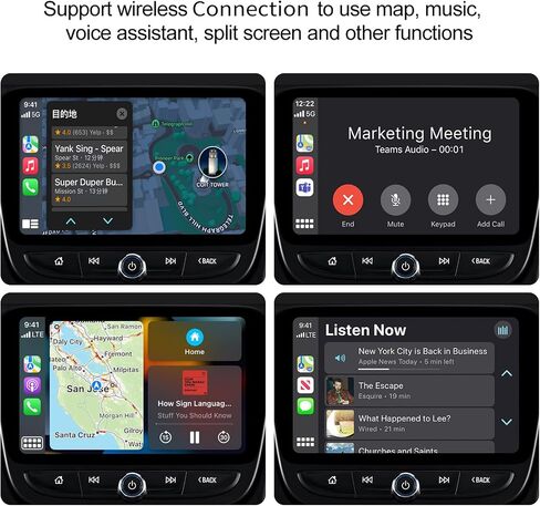 Wireless CarPlay Adapter，2024 Upgraded Wired CarPlay Convert Cars Wireless CarPlay Adapter, CarPlay Wireless Adapter, Plug & Play Instant 5GHz WiFi Connect to iPhone iOS 10+, Fit for Cars from 2016 in Saudi Arabia