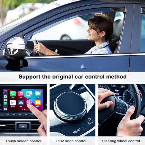 Wireless CarPlay Adapter，2024 Upgraded Wired CarPlay Convert Cars Wireless CarPlay Adapter, CarPlay Wireless Adapter, Plug & Play Instant 5GHz WiFi Connect to iPhone iOS 10+, Fit for Cars from 2016 in Saudi Arabia