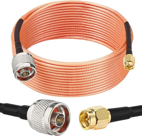 SMA Male to N Male Cable 1ft,2 Pack RG316 SMA to N Cable 50 Ohm for WiFi Router,GPS Receiver,Antenna,Signal Booster etc in Saudi Arabia