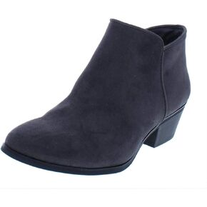 Style & Co. Womens Wileyy Almond Toe Ankle Fashion Boots, Charcoal, Size 6.0