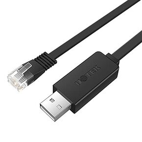 UOTEK USB to RJ45 USB A to Console Debug Cable 4.9FT High Performance Console Cable with FTDI Chipset for Asynchronous Transmission UT-883R