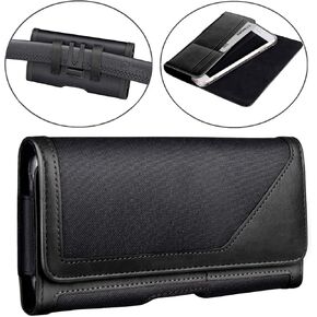 for Galaxy S20 5G S10 S9 Holster Case, BECPLT Nylon for Galaxy S9 Belt Clip Pouch Holster Case Cell Phone Carrying Pouch for Samsung Galaxy S8 Galaxy S7 Edge Google Pixel 4 3 Huawei P40 P30 (Brown)