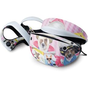 MightySkins Carbon Fiber Skin Compatible with Sony Playstation VR2 - Dog Divas | Protective, Durable Textured Carbon Fiber Finish | Easy to Apply & Change Styles | Made in The USA