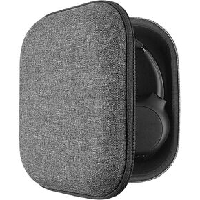 Geekria Shield Headphones Case Compatible with Sony WH-1000XM5, WH-CH720N, WH-CH710N, WH-ULT900N, WH-1000XM4, WH-XB910N Case, Replacement Hard Shell Travel Carrying Bag with Cable Storage (Grey)
