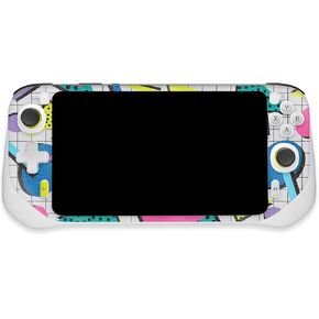 MightySkins Glossy Glitter Skin Compatible with Logitech G Cloud Gaming Handheld - Awesome 80s | Protective, Durable High-Gloss Glitter Finish | Easy to Apply | Made in The USA