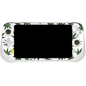 MightySkins Skin Compatible with Logitech G Cloud Gaming Handheld - Pot Leaves Green | Protective, Durable, and Unique Vinyl Decal wrap Cover | Easy to Apply | Made in The USA