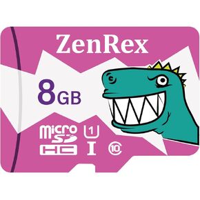 ZenRex 8GB Micro SDHC High Speed 4K UHD Full HD Video Recording C10 U1 Memory Card for Camera Tablet Smartphone