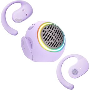 Wireless Open Ear Over The Ear Earbuds with Portable Small Bluetooth Speaker Mini Speakers Bluetooth Wireless Kids Bone Conduction Headphones Earbuds Open Ear Buds Out of Outside The Ear