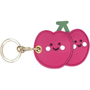Leather Anti-Lost Keychain Case Cover for AirTags Tracker Holder, Anti-Drop Scratch Cute Green Cactus AirTag Holder with Keychain Accessories for Women Kids Pets Backpacks (Green Cactus)