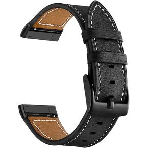 for Fitbit Versa 4 Bands, Geniue Leather Replacement Watch Strap for Fitbit Versa 4/ Versa 3, Fitbit Sense 2/Sense Bands for Women Men