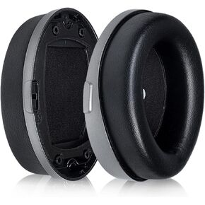 HyperX Earpads Replacement Protein Leather Ear Pads Cushions Cover Repair Parts Compatible with Kingston HyperX Cloud Orbit S-Gaming Headsets (Black with Buckle)