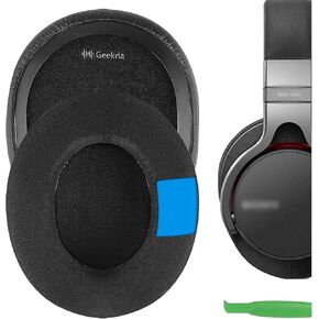 Geekria Sport Cooling Gel Replacement Ear Pads for Sony MDR-1ABT, MDR-1RBT, MDR-1RNC Headphones Ear Cushions, Headset Earpads, Ear Cups Cover Repair Parts (Black)