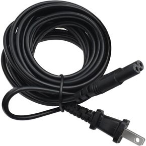 2 Prong Power Cord Replacement for Epson Workforce Stylus Ecotank Printer, ET-2800 ET-2803 ET-2850 WF-2520 WF-3620 WF-M1560, ET-2720 ET-2750 ET-2650 ET-m1120 ET-m1170 ET-3760 Printer Charger 10Ft