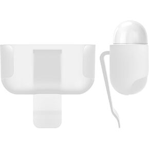 Geekria Wireless Earbuds Case Ultra Light Belt Clip Pocket Holder, Compatible with Airpods 3rd Generation True Wireless Earbuds, Charging Port Accessible (Clear)