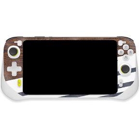 MightySkins Glossy Glitter Skin Compatible with Logitech G Cloud Gaming Handheld - Wood Formal | Protective, Durable High-Gloss Glitter Finish | Easy to Apply | Made in The USA