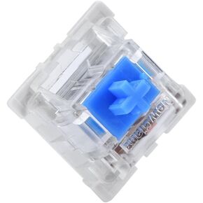 Mechanical Switch,10 PCs Mechanical Keyboard Switch Plate Mounted Blue Switch Transparent Housing for NewGiant RGB Series for Mechanical Keyboard