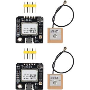 2pcs GT-U7 GPS Module Navigation Satellite Positioning GPS Receiver Microcontroller Compatible with NEO-6M 51 MCU STM32 Low Power High-Precision Positioning for Vehicles