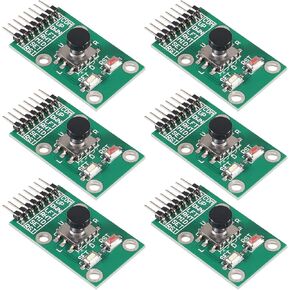 6pcs 5-Channel Five Direction Navigation Button Module 5D Rocker Joystick Independent Keyboard for Arduino MCU