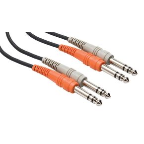 Hosa CSS-204 Dual 1/4" TRS to Dual 1/4" TRS Stereo Interconnect Cable, 4 Meters