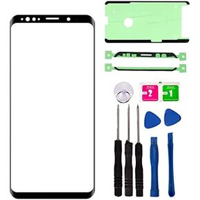 Baige Replacement Repair Front Outer Glass Lens Cover Screen for Samsung Galaxy S8 Plus S8+ SM-G955 6.2 inch Parts Adhesive Tool (No LCD Touch ＆ Digitizer)