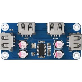 Waveshare USB HUB HAT (B) لسلسلة Raspberry Pi الممتدة 4X USB 2.0 منافذ