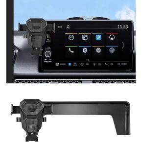 Car Phone Holder for 2025 Honda Civic Accessories 2022 2023 2024 Dash Mount Cell Phone Holder for Metal Ball Adapter Stand for Most Smartphones(9inch Screen Only)