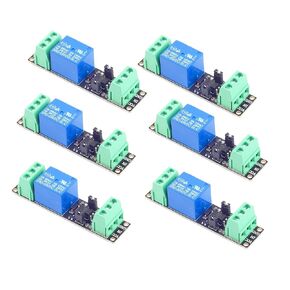 6 قطعة لوحة التتابع تيار مستمر 1 قناة وحدة التتابع Optocoupler 3 فولت/3.3 فولت التتابع لتبديل الطاقة أضواء LED المحركات الصغيرة تحويل إشارة عزل الدائرة
