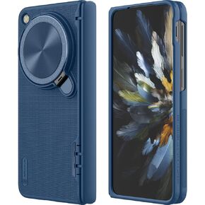 Nillkin for OnePlus Open Case with Camera Cover, [Hinge Protection][Metal Camera Kickstand] Slim Protective Shockproof Bumper Hard Cover Case for Oppo Find N3 Fold Phone Case Black