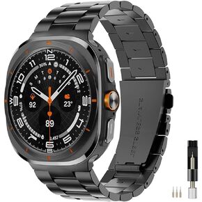 Metal Bands Compatible with Samsung Galaxy Watch 7 Ultra Band 47mm 2024,Stainless Steel Metal Business Strap Compatible with Galaxy Watch 7 Ultra Bands 47mm