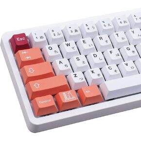 Hyekit PBT Keycaps, 143 Keys Liftoff Keycaps Dye-Sublimation 6.25u 7u Spacebar PBT Keycap Set Cherry Profile Japanese Custom Keycaps for Mechanical Keyboards